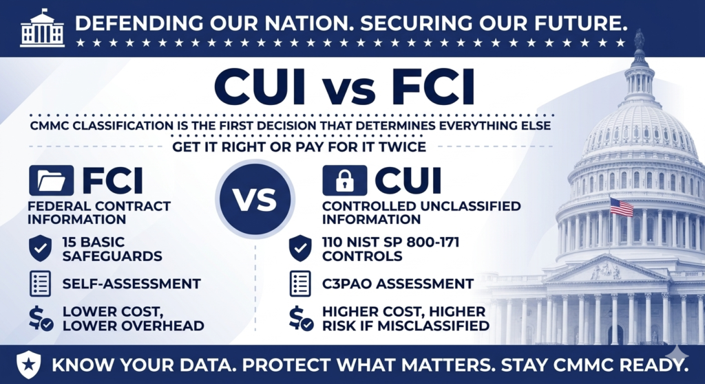 Comparison of CUI and FCI regulations